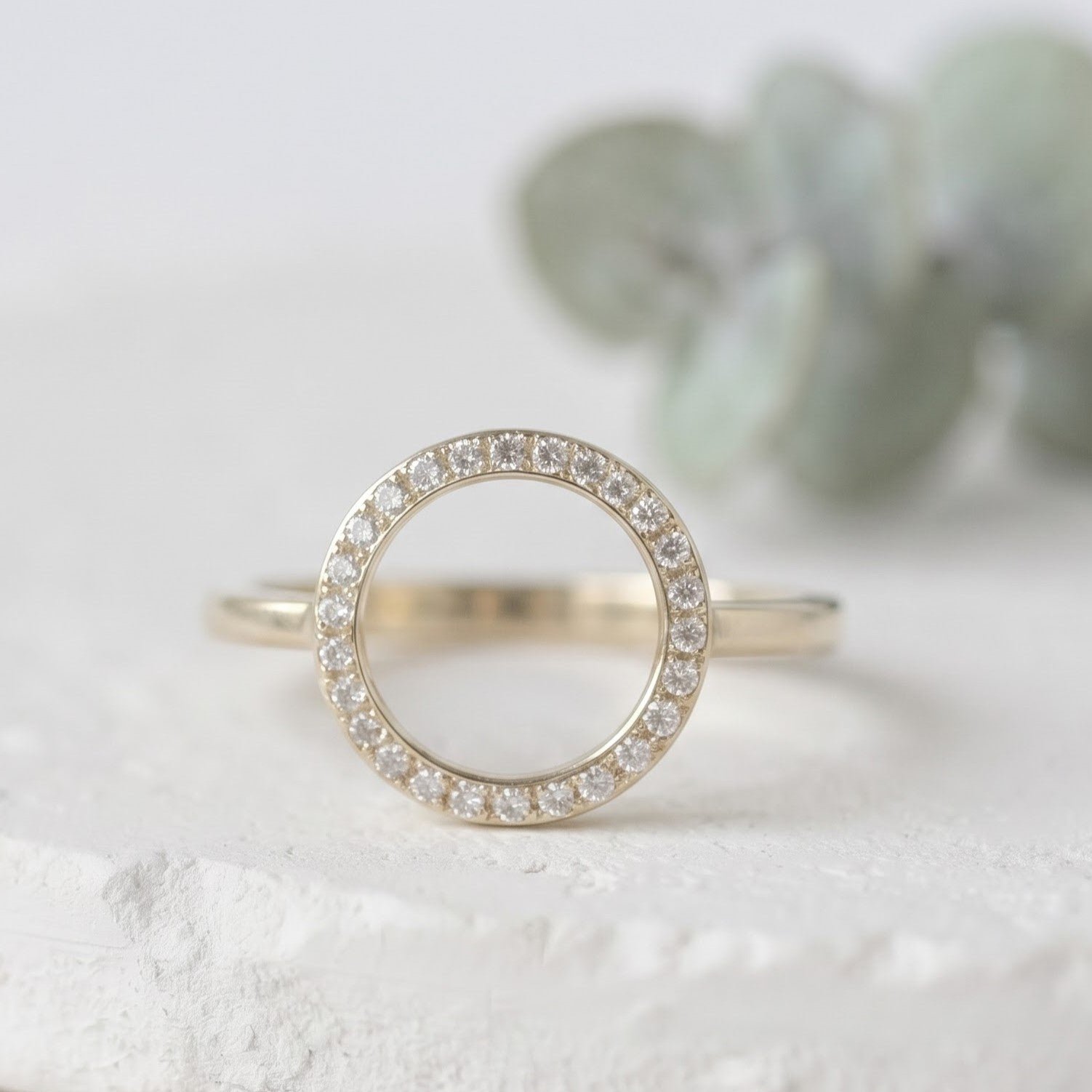 Lilydust Round Rose Cut Lab Grown Diamond Ring - Image 1