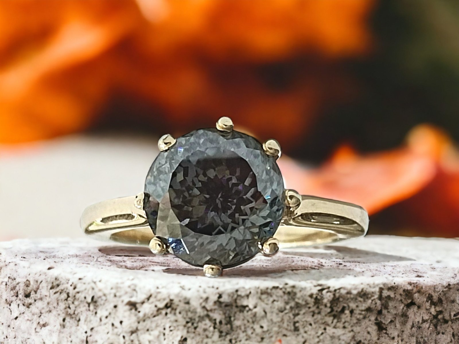 Portuguese Diamond Ring Rare Cut Bridal Design - Image 1